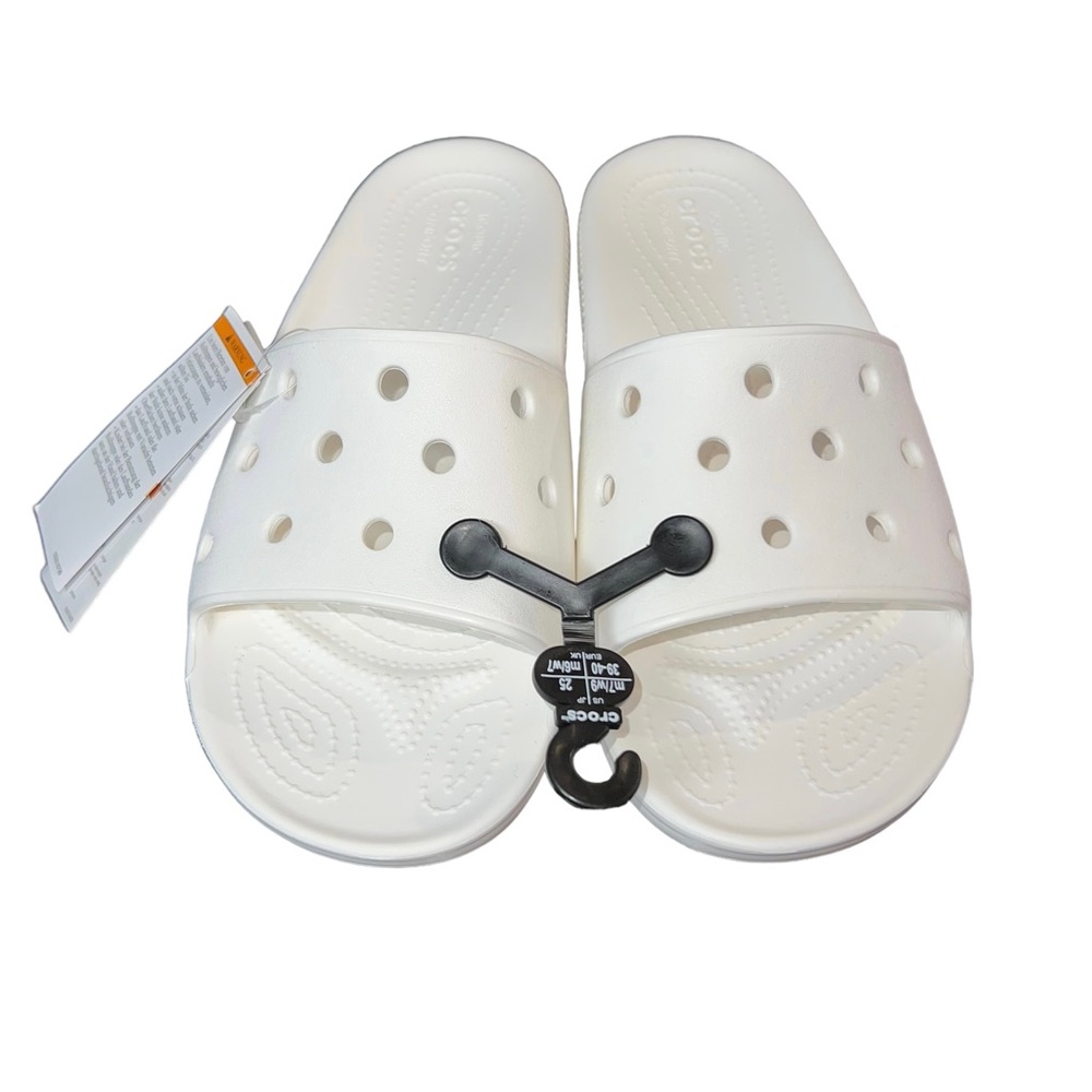 Crocs Women Slipper Size 9 in White